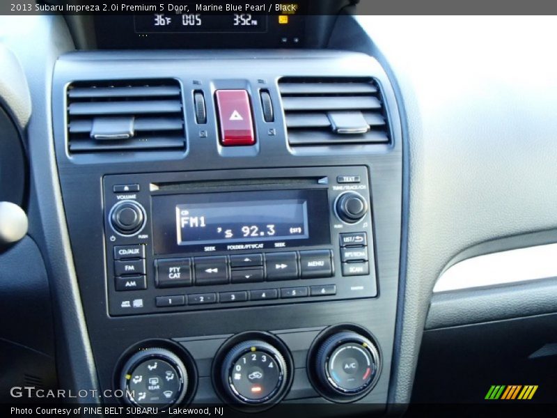 Marine Blue Pearl / Black 2013 Subaru Impreza 2.0i Premium 5 Door