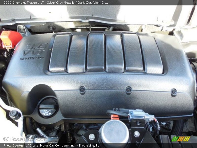 Cyber Gray Metallic / Dark Gray/Light Gray 2009 Chevrolet Traverse LT
