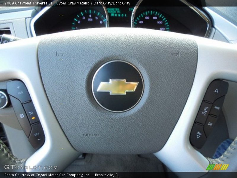 Cyber Gray Metallic / Dark Gray/Light Gray 2009 Chevrolet Traverse LT