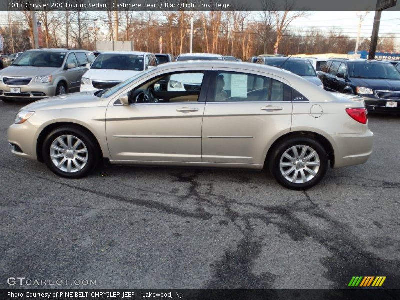 Cashmere Pearl / Black/Light Frost Beige 2013 Chrysler 200 Touring Sedan