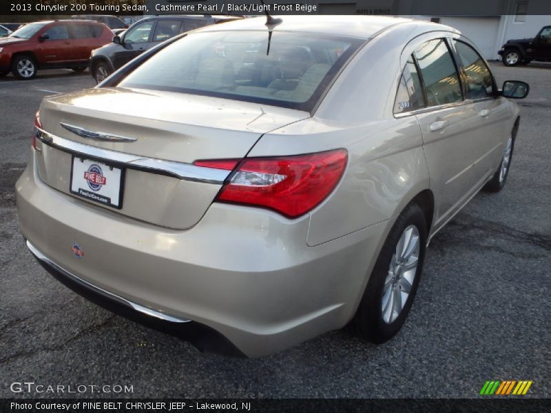 Cashmere Pearl / Black/Light Frost Beige 2013 Chrysler 200 Touring Sedan