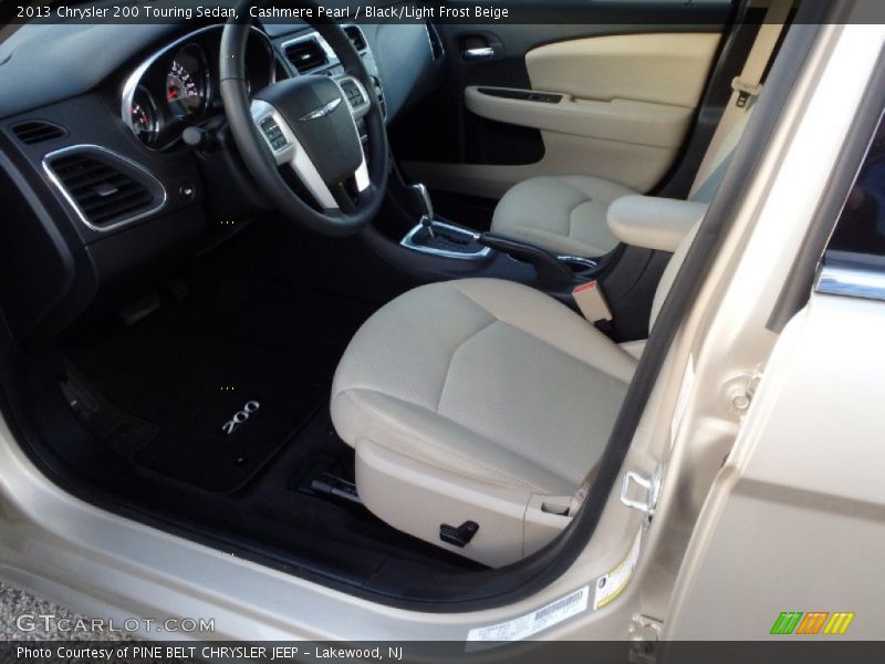 Cashmere Pearl / Black/Light Frost Beige 2013 Chrysler 200 Touring Sedan