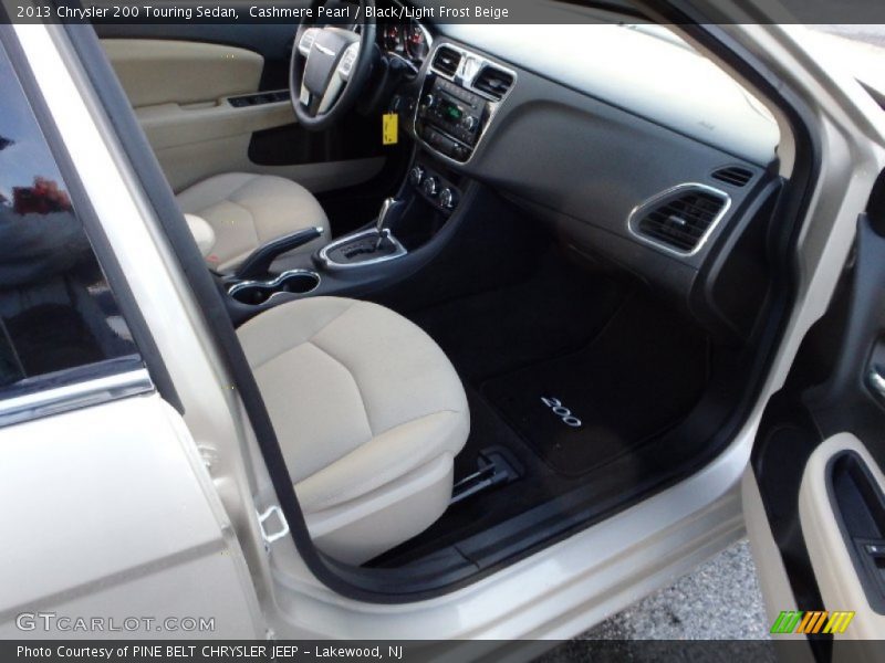 Cashmere Pearl / Black/Light Frost Beige 2013 Chrysler 200 Touring Sedan