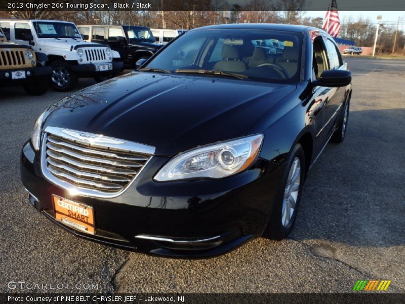 Black / Black 2013 Chrysler 200 Touring Sedan