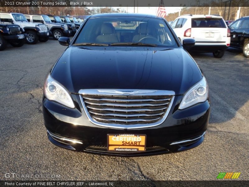 Black / Black 2013 Chrysler 200 Touring Sedan