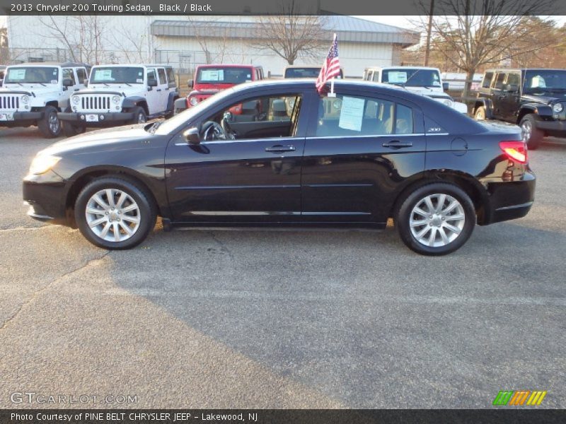 Black / Black 2013 Chrysler 200 Touring Sedan