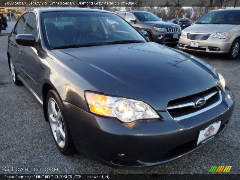 Diamond Gray Metallic / Off-Black 2007 Subaru Legacy 2.5i Limited Sedan