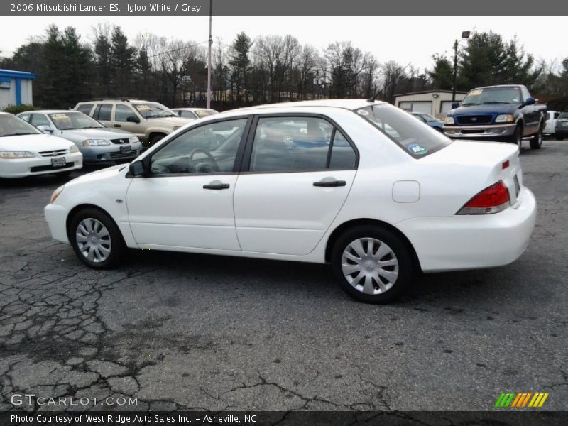 Igloo White / Gray 2006 Mitsubishi Lancer ES
