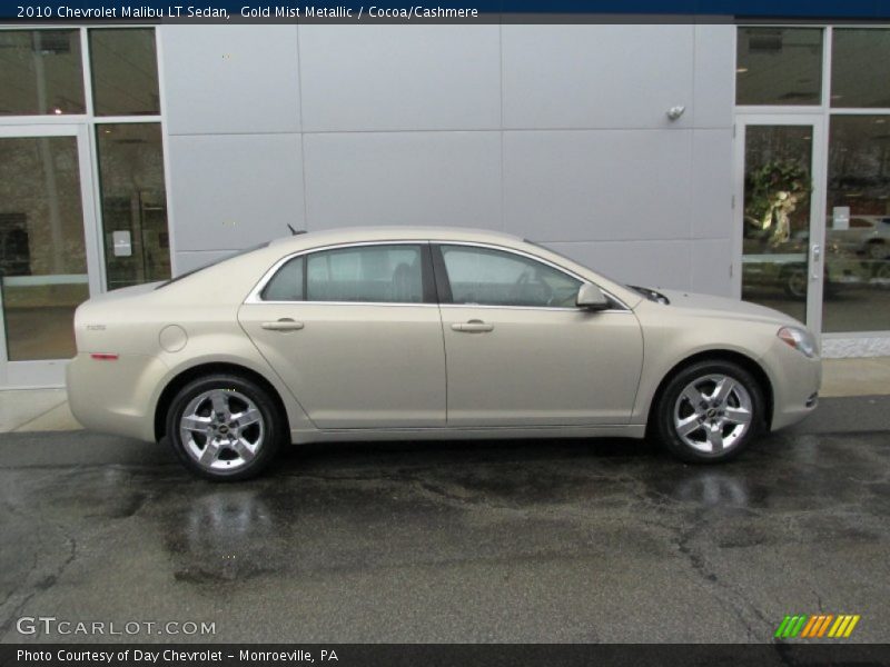 Gold Mist Metallic / Cocoa/Cashmere 2010 Chevrolet Malibu LT Sedan