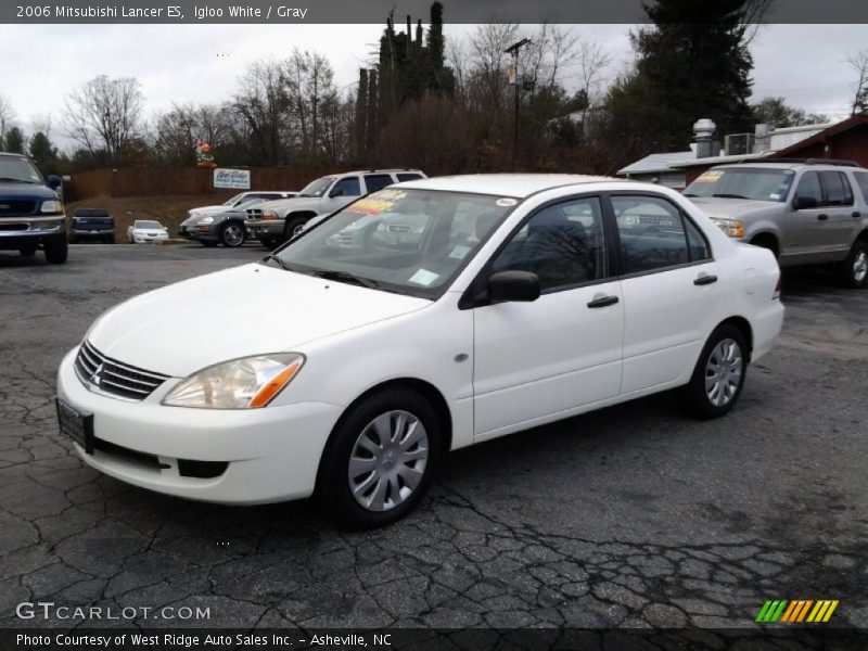 Igloo White / Gray 2006 Mitsubishi Lancer ES