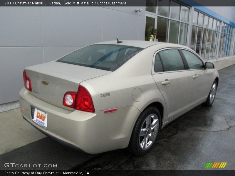 Gold Mist Metallic / Cocoa/Cashmere 2010 Chevrolet Malibu LT Sedan