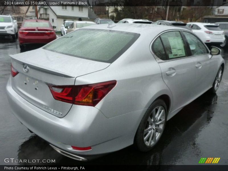 Liquid Platinum / Black 2014 Lexus GS 350 AWD