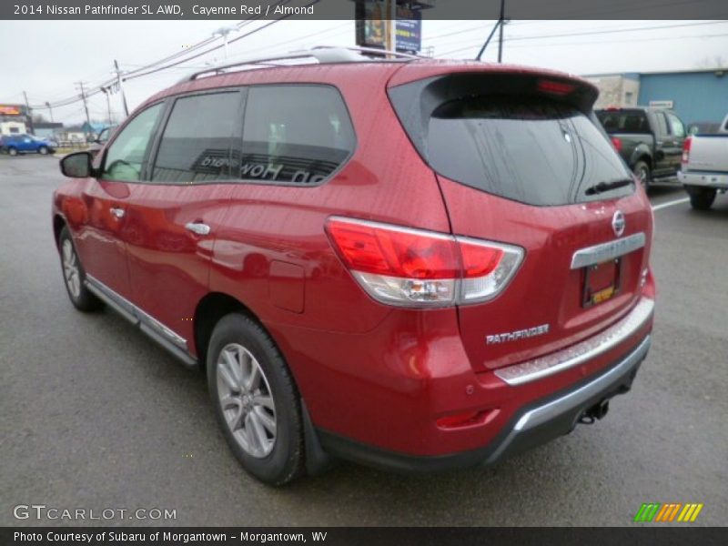 Cayenne Red / Almond 2014 Nissan Pathfinder SL AWD