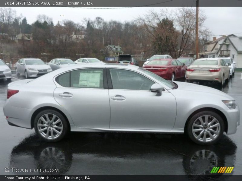 Liquid Platinum / Black 2014 Lexus GS 350 AWD