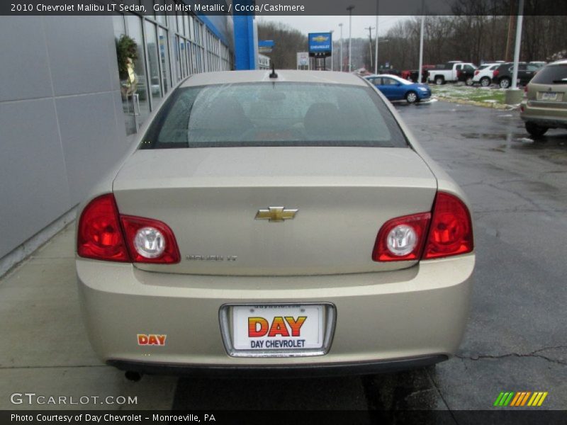 Gold Mist Metallic / Cocoa/Cashmere 2010 Chevrolet Malibu LT Sedan