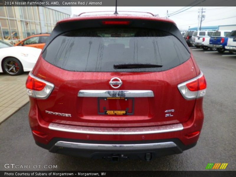Cayenne Red / Almond 2014 Nissan Pathfinder SL AWD