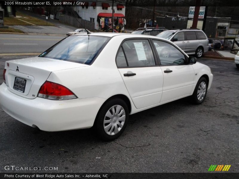 Igloo White / Gray 2006 Mitsubishi Lancer ES