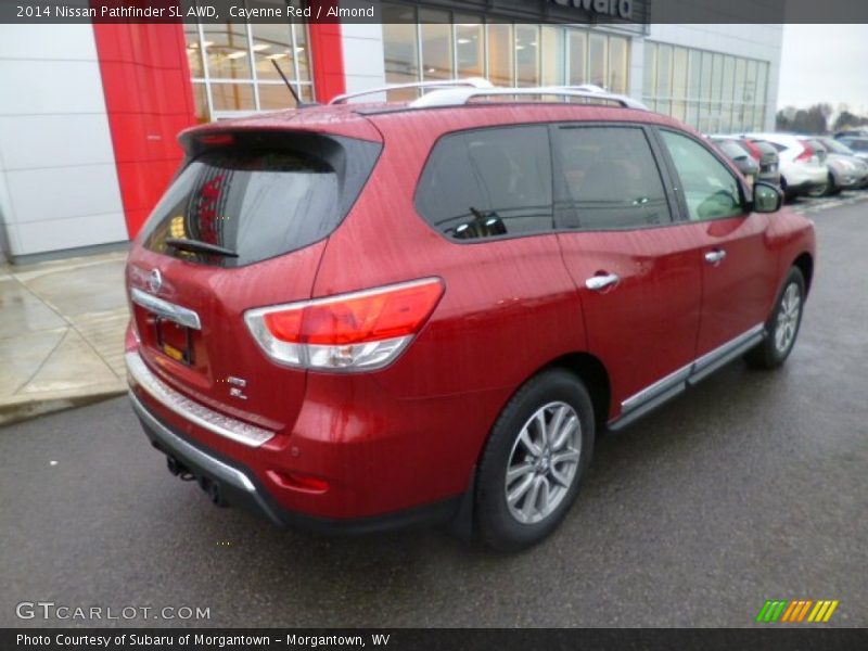 Cayenne Red / Almond 2014 Nissan Pathfinder SL AWD