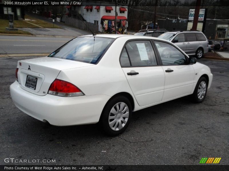 Igloo White / Gray 2006 Mitsubishi Lancer ES