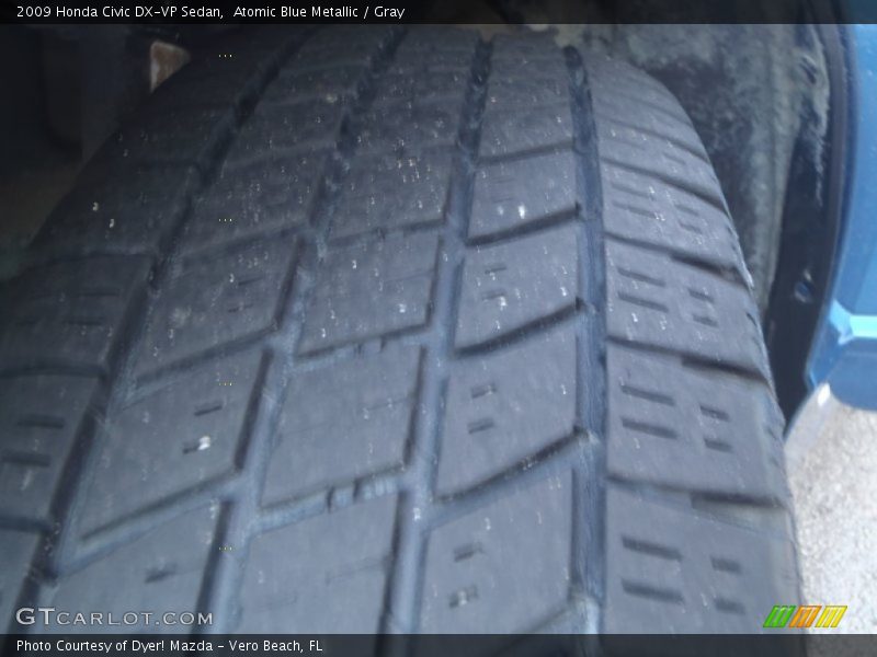 Atomic Blue Metallic / Gray 2009 Honda Civic DX-VP Sedan
