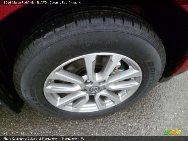 Cayenne Red / Almond 2014 Nissan Pathfinder SL AWD