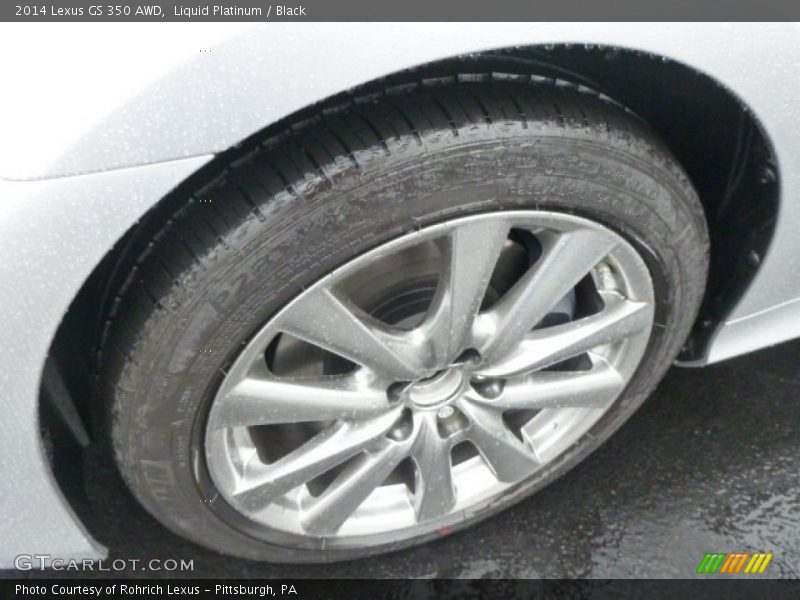 Liquid Platinum / Black 2014 Lexus GS 350 AWD