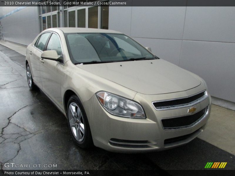 Gold Mist Metallic / Cocoa/Cashmere 2010 Chevrolet Malibu LT Sedan