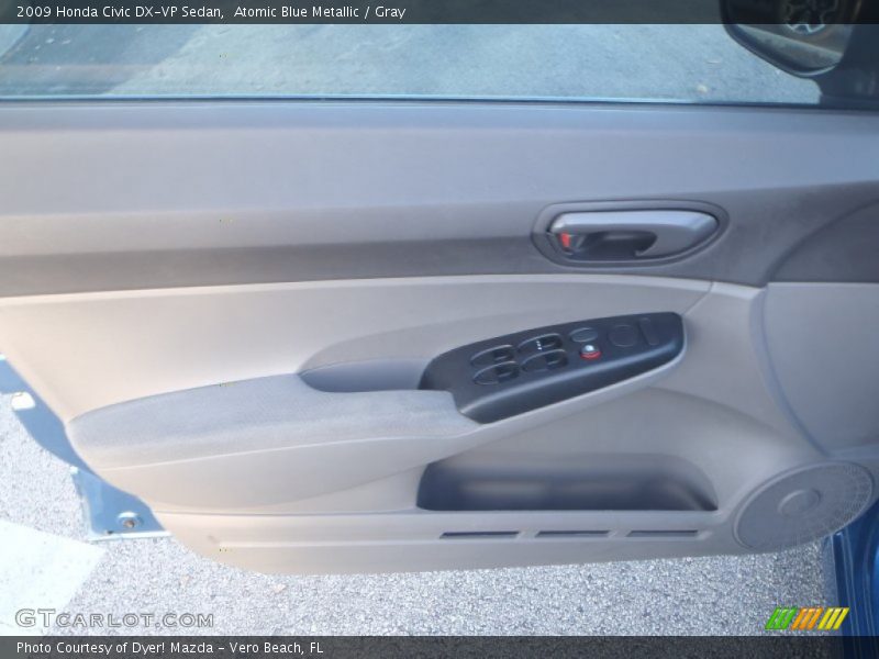 Atomic Blue Metallic / Gray 2009 Honda Civic DX-VP Sedan