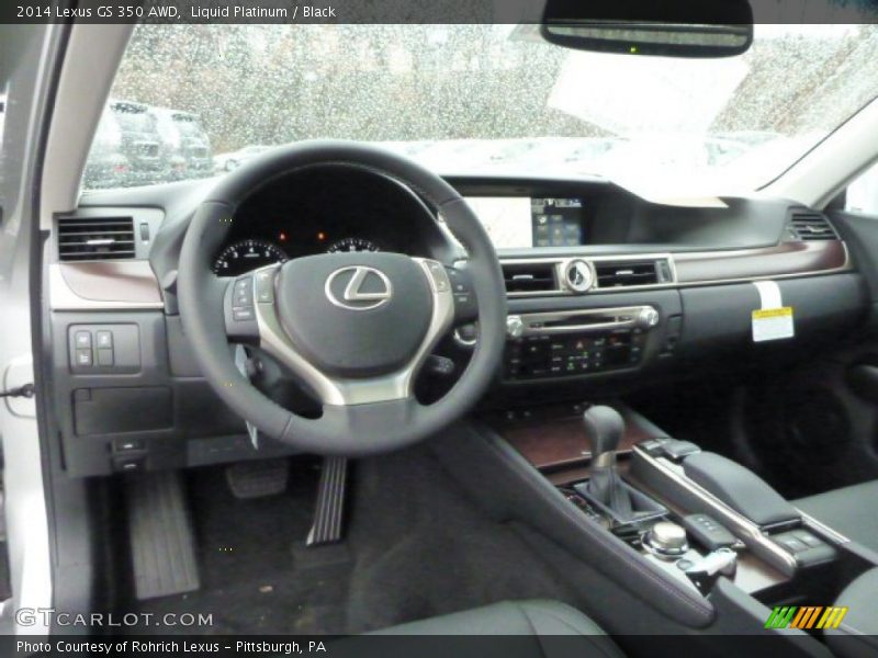 Liquid Platinum / Black 2014 Lexus GS 350 AWD