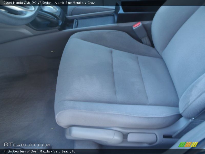 Atomic Blue Metallic / Gray 2009 Honda Civic DX-VP Sedan