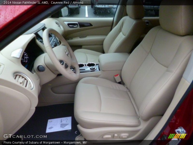 Cayenne Red / Almond 2014 Nissan Pathfinder SL AWD