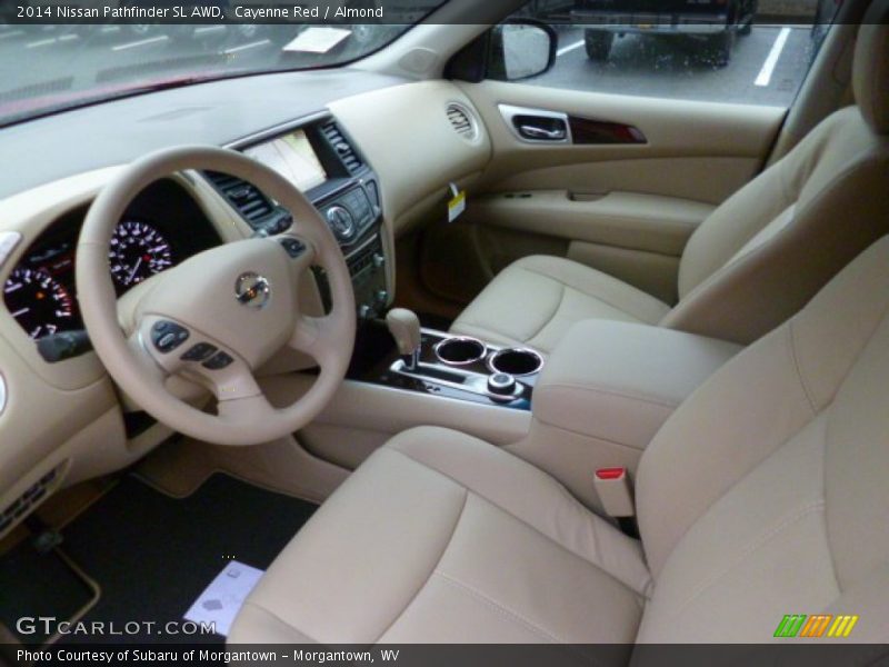 Cayenne Red / Almond 2014 Nissan Pathfinder SL AWD