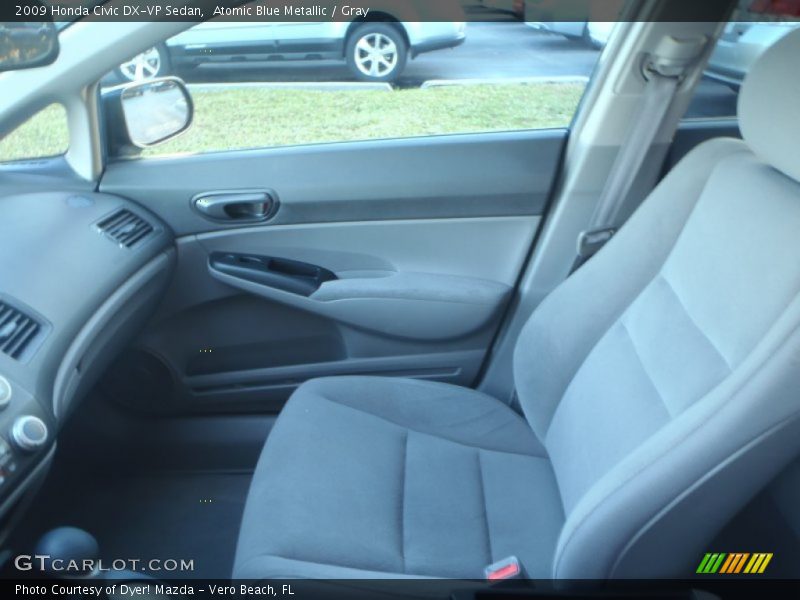 Atomic Blue Metallic / Gray 2009 Honda Civic DX-VP Sedan