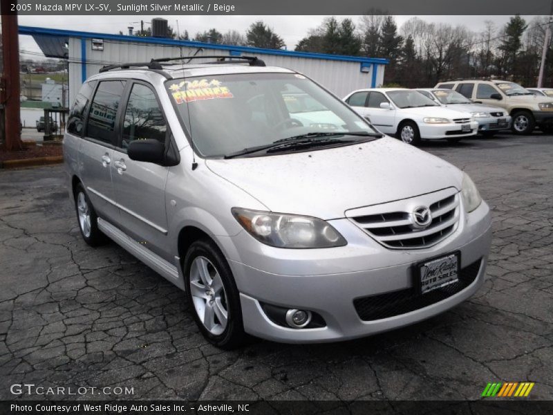 Sunlight Silver Metallic / Beige 2005 Mazda MPV LX-SV