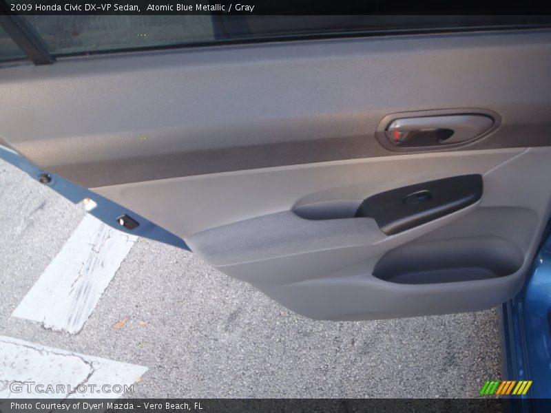 Atomic Blue Metallic / Gray 2009 Honda Civic DX-VP Sedan