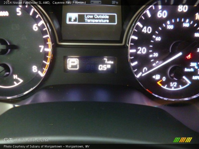 Cayenne Red / Almond 2014 Nissan Pathfinder SL AWD