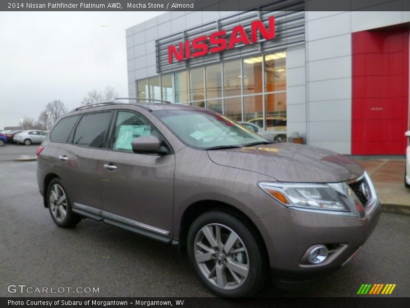 Mocha Stone / Almond 2014 Nissan Pathfinder Platinum AWD