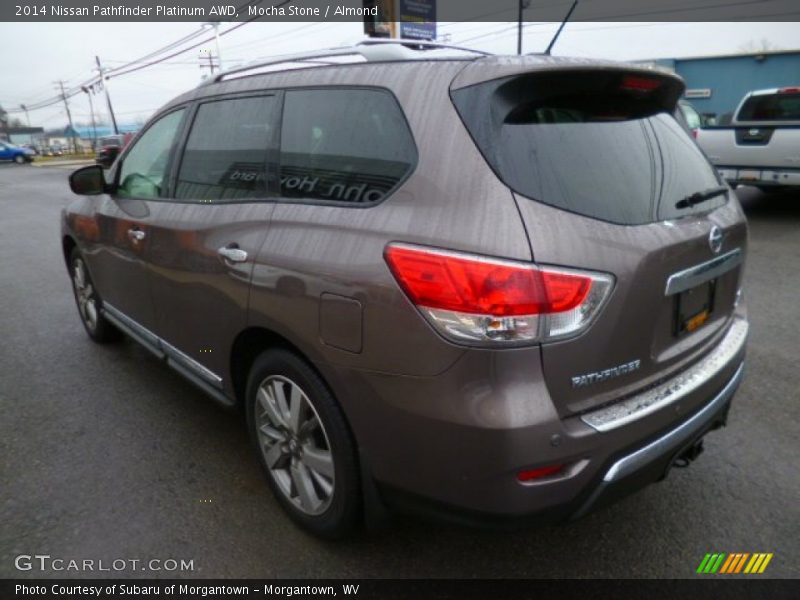 Mocha Stone / Almond 2014 Nissan Pathfinder Platinum AWD