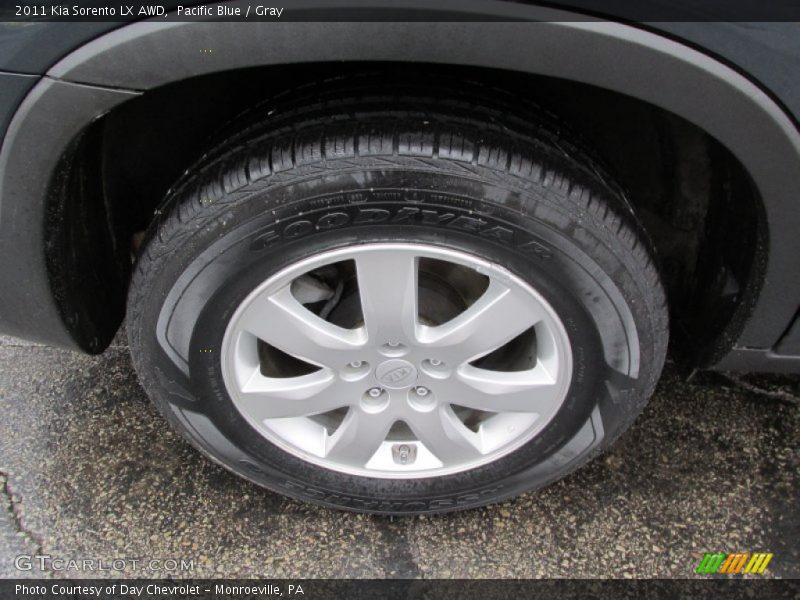Pacific Blue / Gray 2011 Kia Sorento LX AWD