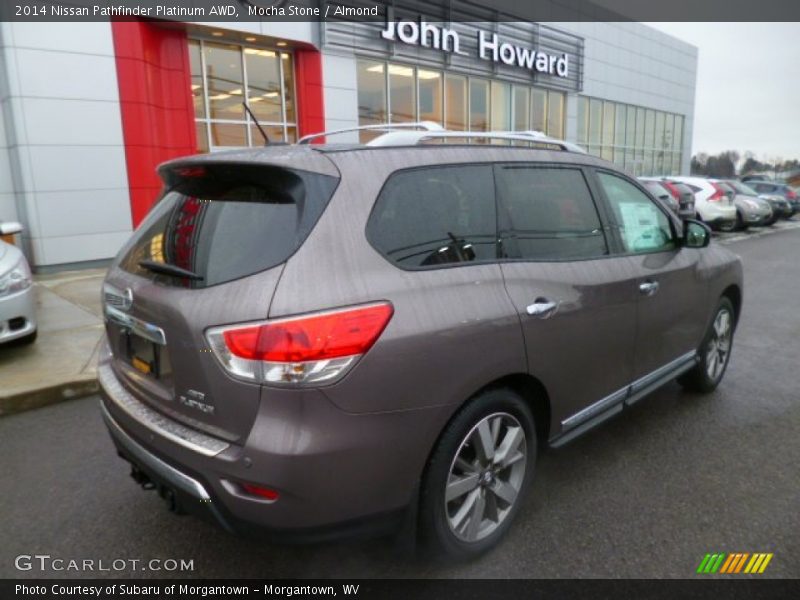 Mocha Stone / Almond 2014 Nissan Pathfinder Platinum AWD
