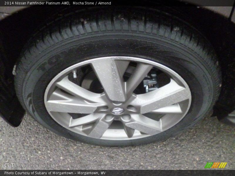 Mocha Stone / Almond 2014 Nissan Pathfinder Platinum AWD