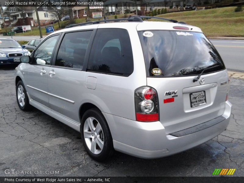 Sunlight Silver Metallic / Beige 2005 Mazda MPV LX-SV