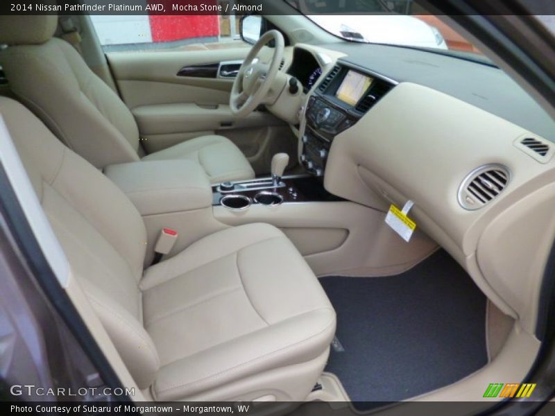 Mocha Stone / Almond 2014 Nissan Pathfinder Platinum AWD