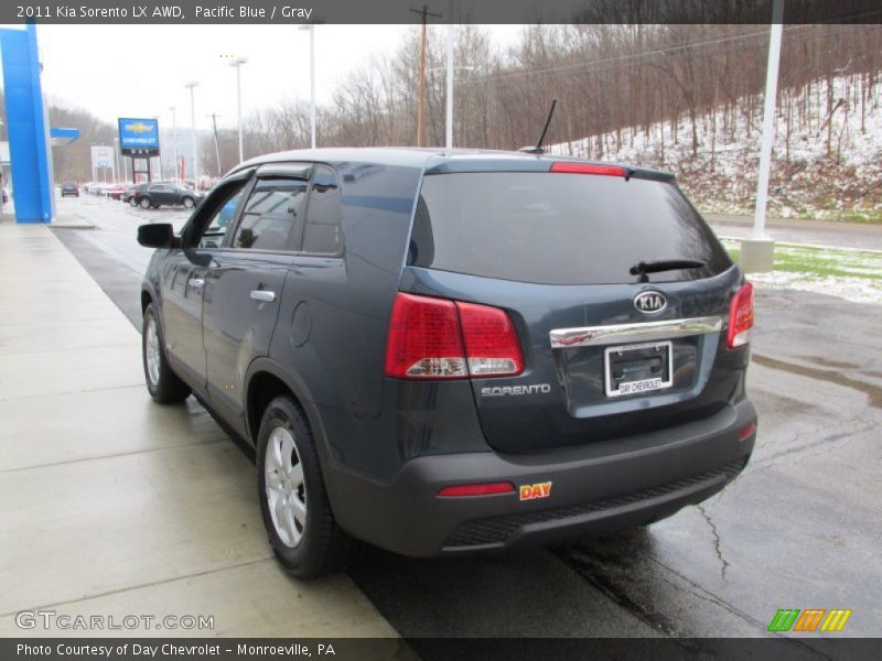 Pacific Blue / Gray 2011 Kia Sorento LX AWD