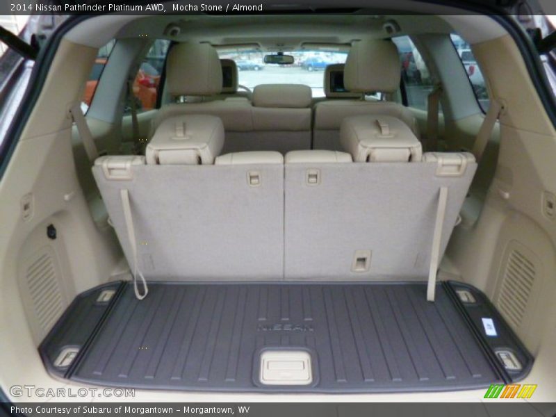 Mocha Stone / Almond 2014 Nissan Pathfinder Platinum AWD