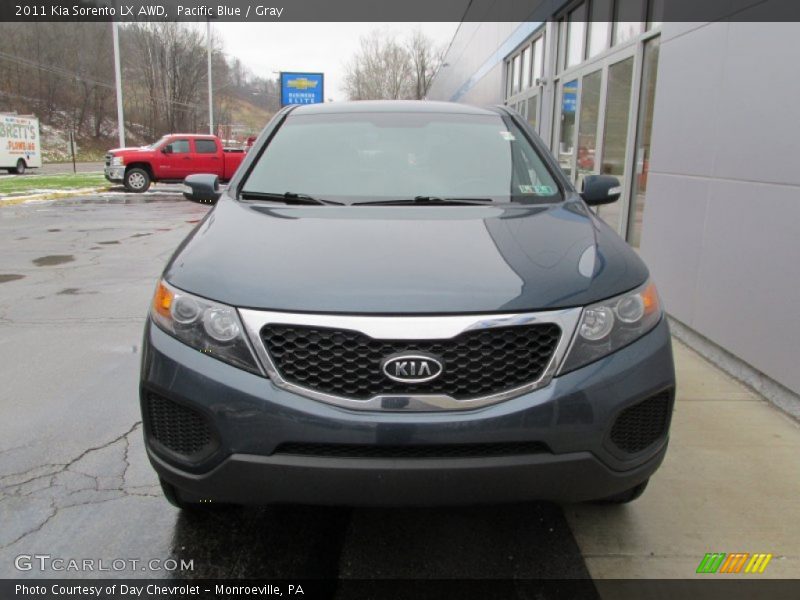 Pacific Blue / Gray 2011 Kia Sorento LX AWD