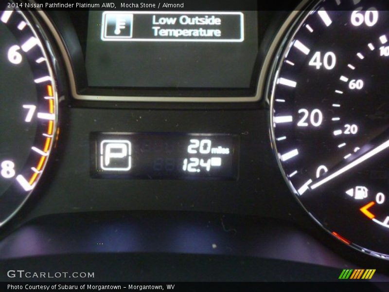 Mocha Stone / Almond 2014 Nissan Pathfinder Platinum AWD