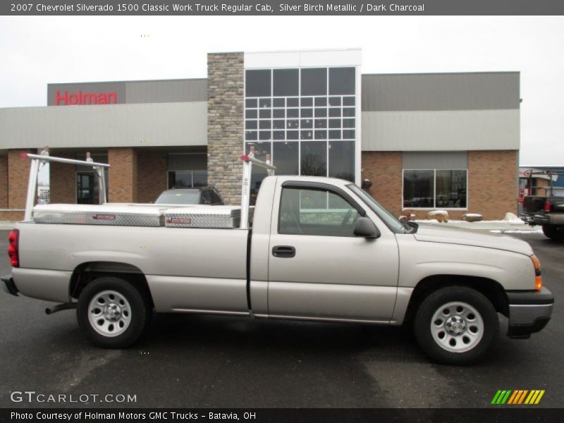 Silver Birch Metallic / Dark Charcoal 2007 Chevrolet Silverado 1500 Classic Work Truck Regular Cab
