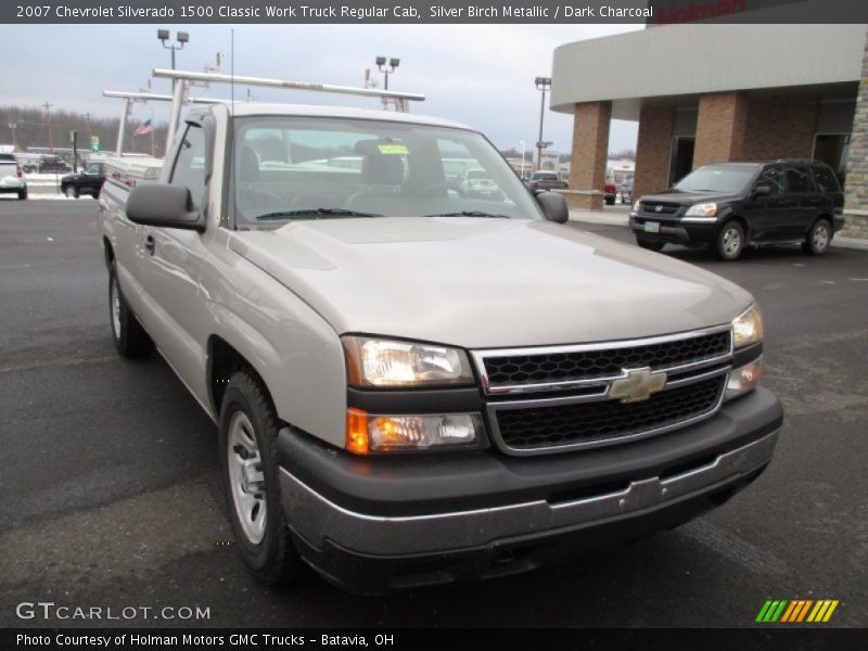 Silver Birch Metallic / Dark Charcoal 2007 Chevrolet Silverado 1500 Classic Work Truck Regular Cab