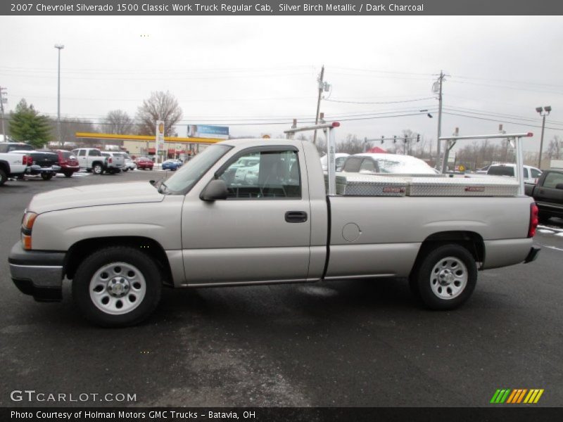 Silver Birch Metallic / Dark Charcoal 2007 Chevrolet Silverado 1500 Classic Work Truck Regular Cab